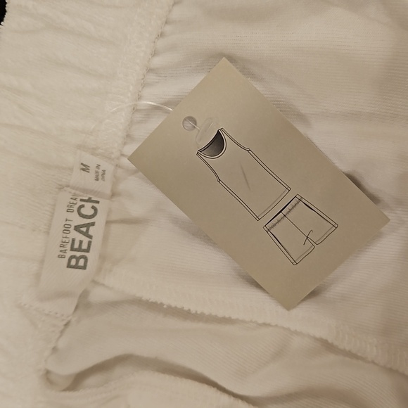 💕BAREFOOT DREAMS💕 Cozy Terry Luxe Chic Mix Tank and Short Set Sea Salt & Stone - Picture 14 of 15